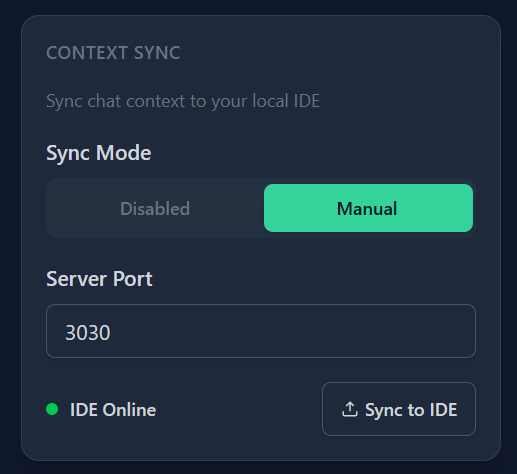 Context Sync Console