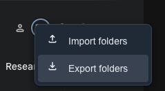 모든 폴더 내보내기